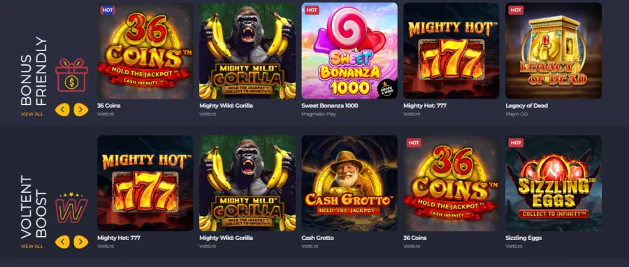 Rolling slots bonus