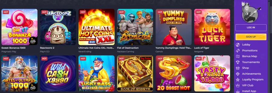 Rolling slots casino login